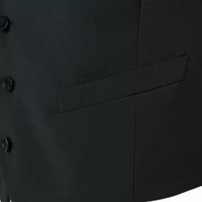 DIGEL Weste Modern Fit Dan 99832/160008/10 Schurwolle, Schwarz 5 DIGEL Weste Modern Fit Dan 99832/160008/10 Schurwolle, Schwarz – Bild 3