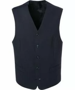 DIGEL Weste Comfort Fit Livorno 99976/161010/20 Schurwolle, Nachtblau