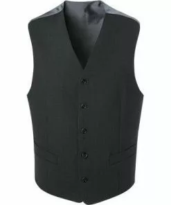 DIGEL Weste Comfort Fit Livorno 99976/161010/40 Schurwolle, Anthrazit