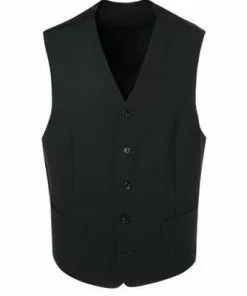 DIGEL Weste Comfort Fit Livorno 99976/161010/10 Schurwolle, Schwarz