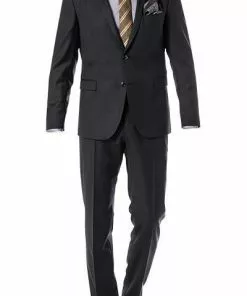 Strellson Anzug Rick-Jans 30012742/215 Regular Fit, Schurwolle, Dunkelbraun