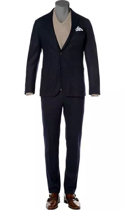 Windsor Anzug Gero+Santio 30011468+30012445/401 Anzug Gero-Santio, Schurwolle, Navy, Nachtblau 3 Windsor Anzug Gero+Santio 30011468+30012445/401 Anzug Gero-Santio, Schurwolle, Navy, Nachtblau