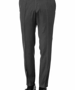 Carl Gross Hose Flann 70-061S0/338333/83 Sharp Fit, Schurwolle, Anthrazit meliert, Anthrazit