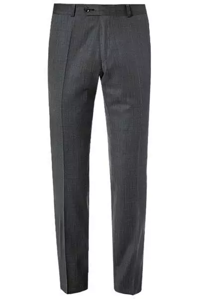 Carl Gross Hose Flann 70-061S0/338333/83 Sharp Fit, Schurwolle, Anthrazit meliert, Anthrazit 4 Carl Gross Hose Flann 70-061S0/338333/83 Sharp Fit, Schurwolle, Anthrazit meliert, Anthrazit – Bild 2