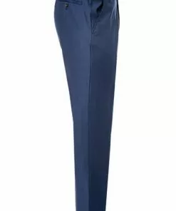 Carl Gross Hose Flann 70-061S/338333/63 Sharp Fit, Schurwolle, Blau meliert, Dunkelblau -Anzüge & Westen Geschäft 309496 norm3