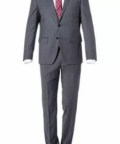 Daniel Hechter Anzug 40202+40252/100110/940 Modern Fit, Schurwolle klimaregulierend, Grau meliert, Grau