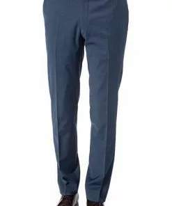 Daniel Hechter Hose 40252/100110/670 Modern Fit, Schurwolle klimaregulierend, Blau meliert, Nachtblau