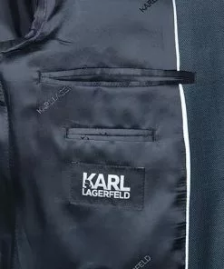 KARL LAGERFELD Anzug 155200+255001/10/500094/690 Schurwolle, Dunkelblau meliert, Blau-grau -Anzüge & Westen Geschäft 309706 norm5