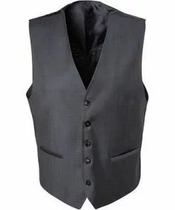 Carl Gross Weste Stan 70-060N0/343113/82 Modern Fit, Schurwolle, Dunkelgrau, Anthrazit