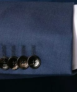 EDUARD DRESSLER Anzug 00510/6B01+3B25/45 Shaped Fit, Schurwolle Super140, Dunkelblau meliert, Dunkelblau -Anzüge & Westen Geschäft 312224 norm4