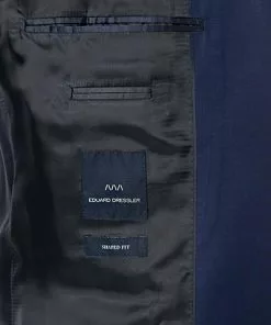 EDUARD DRESSLER Anzug 00510/6B01+3B25/45 Shaped Fit, Schurwolle Super140, Dunkelblau meliert, Dunkelblau -Anzüge & Westen Geschäft 312224 norm6