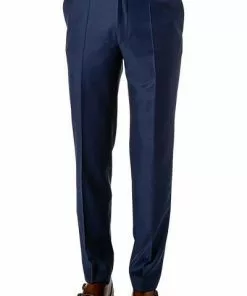 EDUARD DRESSLER Hose Jeff 00510/3B25/45 Shaped Fit, Schurwolle Super140, Dunkelblau meliert, Dunkelblau