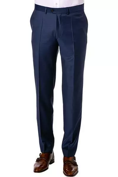 EDUARD DRESSLER Hose Jeff 00510/3B25/45 Shaped Fit, Schurwolle Super140, Dunkelblau meliert, Dunkelblau 3 EDUARD DRESSLER Hose Jeff 00510/3B25/45 Shaped Fit, Schurwolle Super140, Dunkelblau meliert, Dunkelblau