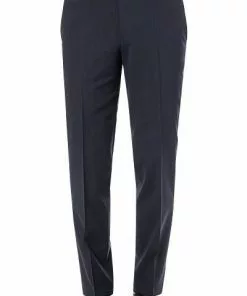 HILTL Hose Piacenza 23206/34600/40 Contemporary Fit, Schurwolle waschbar, Dunkelblau, Nachtblau