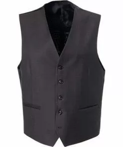 Carl Gross Weste Stan 70-060N0/343113/72 Modern Fit, Schurwolle, Dunkelbraun, Braun