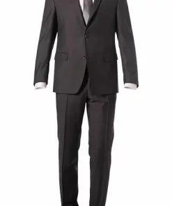 Carl Gross Anzug 70-060N0/323022+332023/72 Modern Fit, Schurwolle, Dunkelbraun, Braun