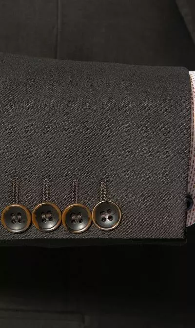 Carl Gross Anzug 70-060N0/323022+332023+343113/72 Anzug mit Weste, Modern Fit, Schurwolle, Dunkelbraun, Braun 7 Carl Gross Anzug 70-060N0/323022+332023+343113/72 Anzug mit Weste, Modern Fit, Schurwolle, Dunkelbraun, Braun – Bild 5