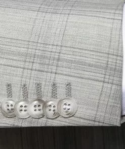 Strellson Anzug Cale-Madden 30015974+75/045 Extra Slim Fit, Schurwolle, Graugrün kariert, Grau -Anzüge & Westen Geschäft 313784 norm4