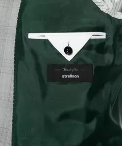 Strellson Anzug Cale-Madden 30015974+75/045 Extra Slim Fit, Schurwolle, Graugrün kariert, Grau -Anzüge & Westen Geschäft 313784 norm5