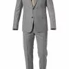 Strellson Anzug Aban/Manver 30015351+30015352/275 Anzug Aban-Manver, Slim Fit, Schurwolle Super120, Grau meliert, Beige