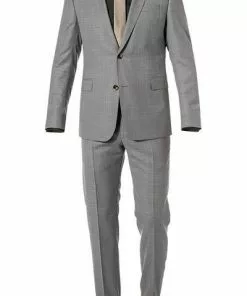 Strellson Anzug Aban/Manver 30015351+30015352/275 Anzug Aban-Manver, Slim Fit, Schurwolle Super120, Grau meliert, Beige