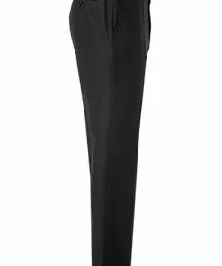 BOSS Hose Lenon 50410140/001 Regular Fit, Schurwolle, Schwarz meliert, Schwarz -Anzüge & Westen Geschäft 315936 norm3