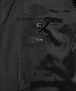 BOSS Anzug Jeckson/Lenon 50410126+50410140/001 Anzug Jeckson-Lenon, Regular Fit, Schurwolle, Schwarz meliert, Schwarz -Anzüge & Westen Geschäft 315945 norm5