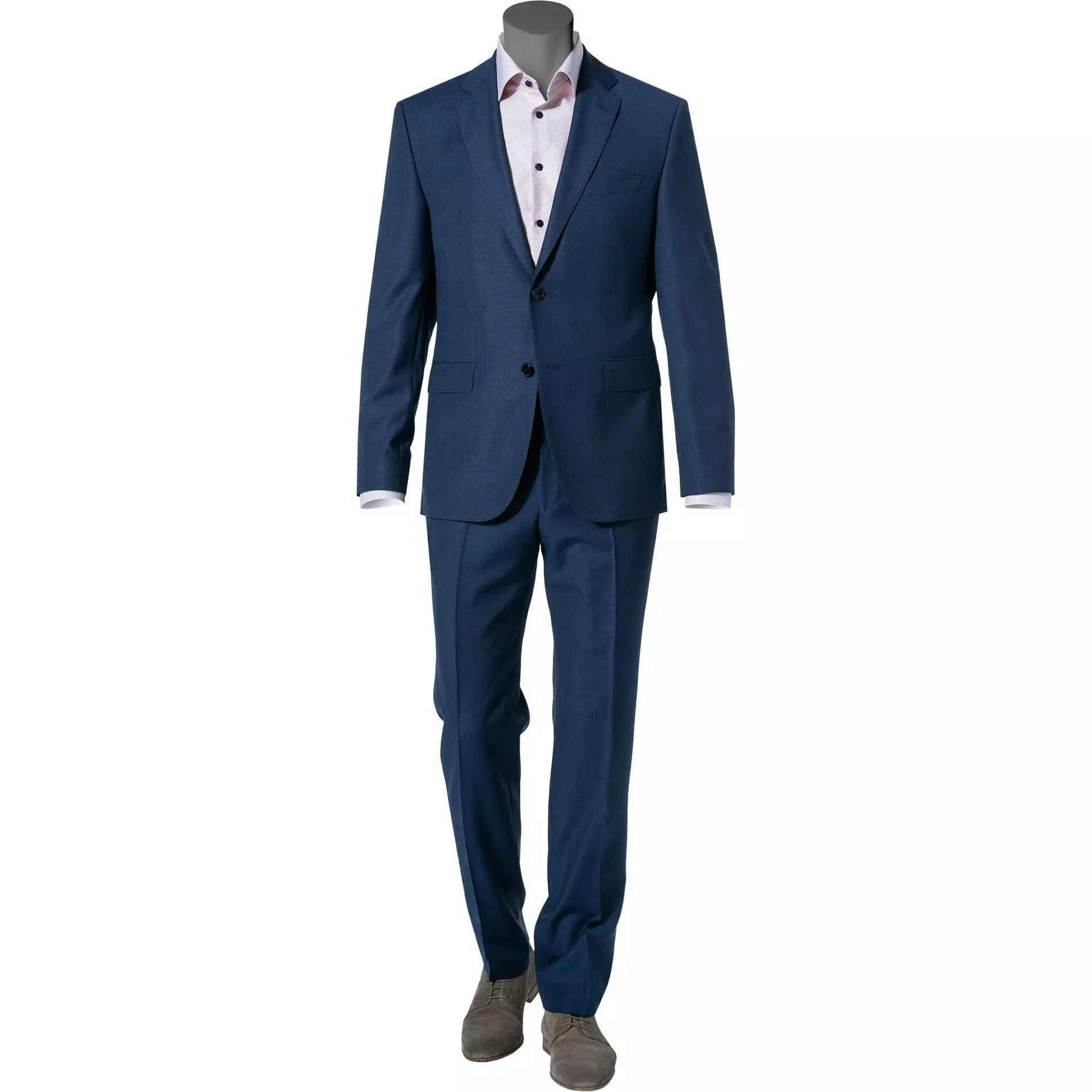 BOSS Anzug Jeckson/Lenon 50410126+50410140/420 Anzug Jeckson-Lenon, Regular Fit, Schurwolle, Mittelblau meliert, Blau 3 BOSS Anzug Jeckson/Lenon 50410126+50410140/420 Anzug Jeckson-Lenon, Regular Fit, Schurwolle, Mittelblau meliert, Blau