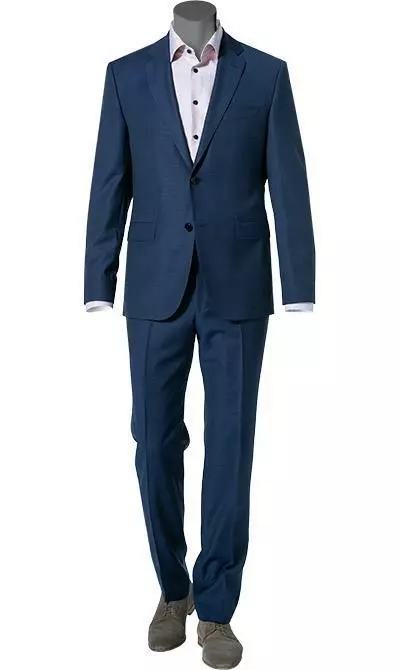 BOSS Anzug Jeckson/Lenon 50410126+50410140/420 Anzug Jeckson-Lenon, Regular Fit, Schurwolle, Mittelblau meliert, Blau 4 BOSS Anzug Jeckson/Lenon 50410126+50410140/420 Anzug Jeckson-Lenon, Regular Fit, Schurwolle, Mittelblau meliert, Blau – Bild 2