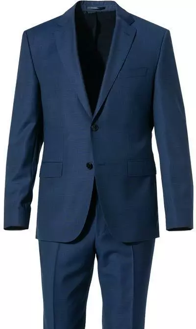 BOSS Anzug Jeckson/Lenon 50410126+50410140/420 Anzug Jeckson-Lenon, Regular Fit, Schurwolle, Mittelblau meliert, Blau 5 BOSS Anzug Jeckson/Lenon 50410126+50410140/420 Anzug Jeckson-Lenon, Regular Fit, Schurwolle, Mittelblau meliert, Blau – Bild 3