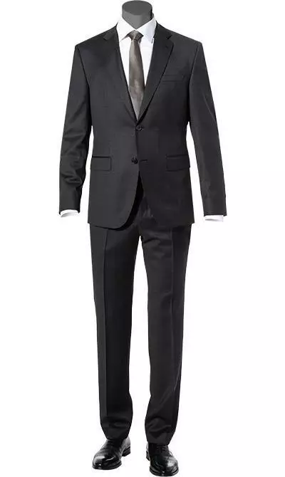 BOSS Anzug Huge/Lenon 50408828+9254/021 Anzug Huge-Lenon, Slim Fit, Schurwolle REDA, Anthrazit meliert, Dunkelgrau 4 BOSS Anzug Huge/Lenon 50408828+9254/021 Anzug Huge-Lenon, Slim Fit, Schurwolle REDA, Anthrazit meliert, Dunkelgrau – Bild 2