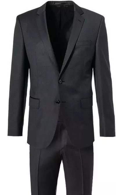 BOSS Anzug Huge/Lenon 50408828+9254/021 Anzug Huge-Lenon, Slim Fit, Schurwolle REDA, Anthrazit meliert, Dunkelgrau 5 BOSS Anzug Huge/Lenon 50408828+9254/021 Anzug Huge-Lenon, Slim Fit, Schurwolle REDA, Anthrazit meliert, Dunkelgrau – Bild 3