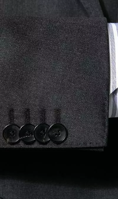 BOSS Anzug Huge/Lenon 50408828+9254/021 Anzug Huge-Lenon, Slim Fit, Schurwolle REDA, Anthrazit meliert, Dunkelgrau 7 BOSS Anzug Huge/Lenon 50408828+9254/021 Anzug Huge-Lenon, Slim Fit, Schurwolle REDA, Anthrazit meliert, Dunkelgrau – Bild 5