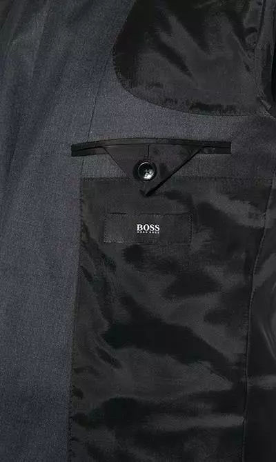 BOSS Anzug Huge/Lenon 50408828+9254/021 Anzug Huge-Lenon, Slim Fit, Schurwolle REDA, Anthrazit meliert, Dunkelgrau 8 BOSS Anzug Huge/Lenon 50408828+9254/021 Anzug Huge-Lenon, Slim Fit, Schurwolle REDA, Anthrazit meliert, Dunkelgrau – Bild 6