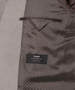 Carl Gross Anzug 60-045N1/323022+23/71 Modern Fit, Schurwolle Super110, Cappuccino -Anzüge & Westen Geschäft 316224 norm5