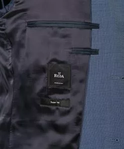 BOSS Anzug Jeckson/Lenon 50412308+50412309/450 Anzug Jeckson-Lenon, Regular Fit, Schurwolle, Blau meliert, Jeansblau -Anzüge & Westen Geschäft 316292 norm6