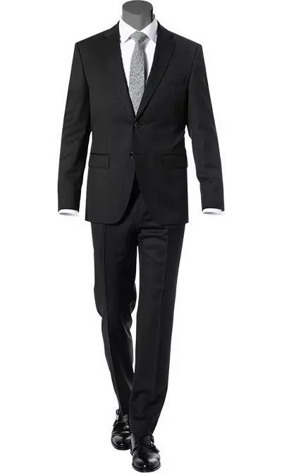 BOSS Anzug Jeckson/Genius 50409253+50408837/001 Anzug Jeckson-Genius, Regular Fit, Schurwolle REDA, Schwarz 3 BOSS Anzug Jeckson/Genius 50409253+50408837/001 Anzug Jeckson-Genius, Regular Fit, Schurwolle REDA, Schwarz