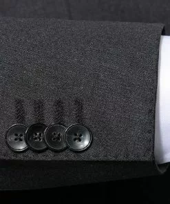 BOSS Anzug Jeckson/Genius 50409253+50408837/021 Anzug Jeckson-Genius, Slim Fit, Schurwolle REDA, Anthrazit meliert, Dunkelgrau -Anzüge & Westen Geschäft 316319 norm4