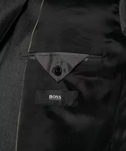 BOSS Anzug Jeckson/Genius 50409253+50408837/021 Anzug Jeckson-Genius, Slim Fit, Schurwolle REDA, Anthrazit meliert, Dunkelgrau -Anzüge & Westen Geschäft 316319 norm5