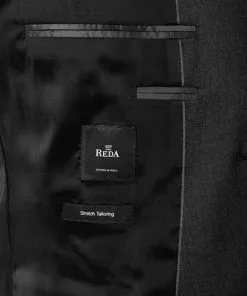 BOSS Anzug Jeckson/Genius 50409253+50408837/021 Anzug Jeckson-Genius, Slim Fit, Schurwolle REDA, Anthrazit meliert, Dunkelgrau -Anzüge & Westen Geschäft 316319 norm6