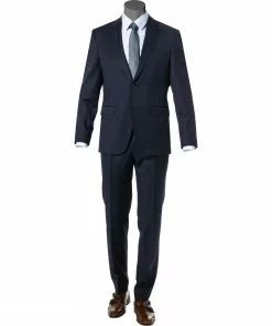 BOSS Anzug Jeckson/Genius 50409253+50408837/480 Anzug Jeckson-Genius, Regular Fit, Schurwolle REDA, Dunkelblau, Blau