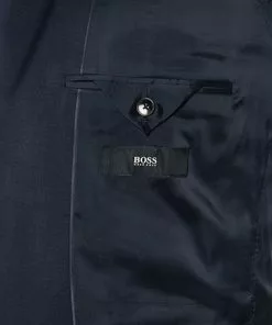 BOSS Anzug Jeckson/Genius 50409253+50408837/480 Anzug Jeckson-Genius, Regular Fit, Schurwolle REDA, Dunkelblau, Blau -Anzüge & Westen Geschäft 316320 norm5