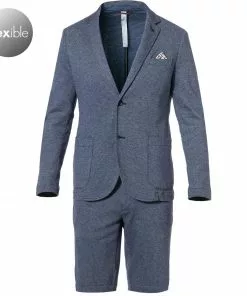 Mason's Anzug 2GC3340/JT104N+9BF2R4940/JT104N/012 Jersey, Jeansblau meliert, Blau