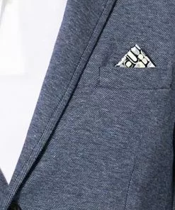 Mason's Anzug 2GC3340/JT104N+9BF2R4940/JT104N/012 Jersey, Jeansblau meliert, Blau -Anzüge & Westen Geschäft 316506 norm4