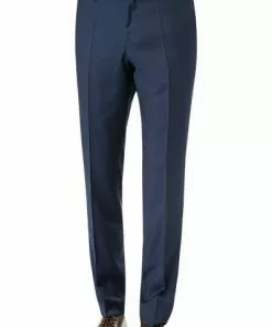BOSS Hose Genius 50408837/419 Slim Fit, Schurwolle, Marineblau, Marine