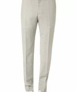 Strellson Hose Mercer 30015937/055 Slim Fit, Schurwolle, Hellgrau meliert, Hellgrau