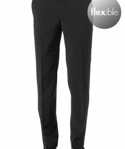 Pierre Cardin Hose Dupont 72240/850/55811/2000 Regular Fit, Schurwolle, Schwarz meliert, Schwarz