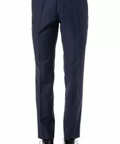 CG Hose Pascal 80-138N1/430013/63 Slim Fit, Schurwolle, Blau-schwarz gemustert, Blau-schwarz