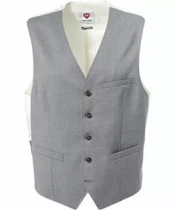 CG Weste Pietro 80-140S0/441053/81 Slim Fit, Schurwolle, Grau meliert, Hellgrau