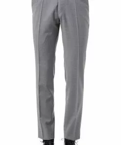 CG Hose Pascal 80-140S0/430013/81 Slim Fit, Schurwolle, Grau meliert, Hellgrau